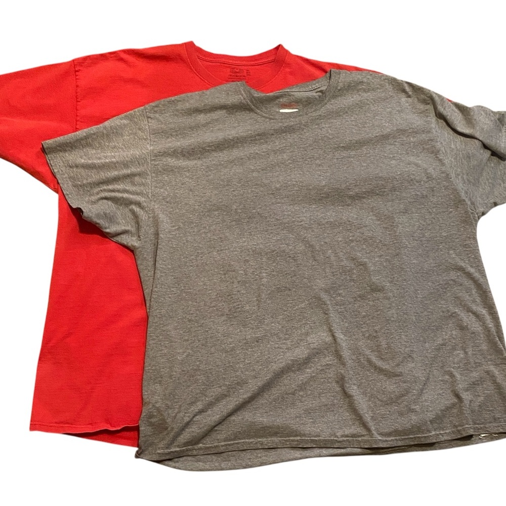 T-Shirt Bundle Lot of 2 T-Shirts 3XL Red Gray